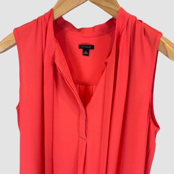 Women's Tie Neck Shell, Size M - Picture 6 of 6